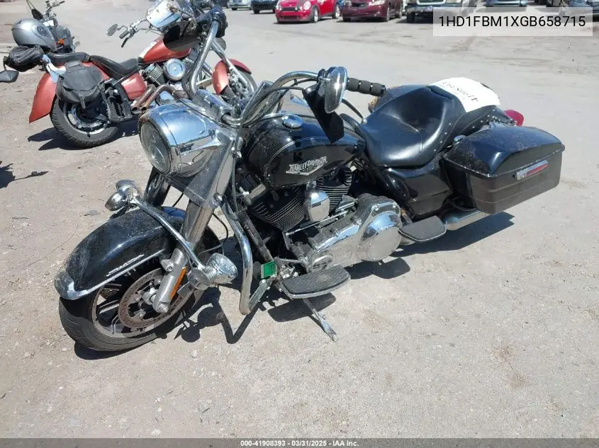 2016 Harley-Davidson Flhr Road King VIN: 1HD1FBM1XGB658715 Lot: 41908393