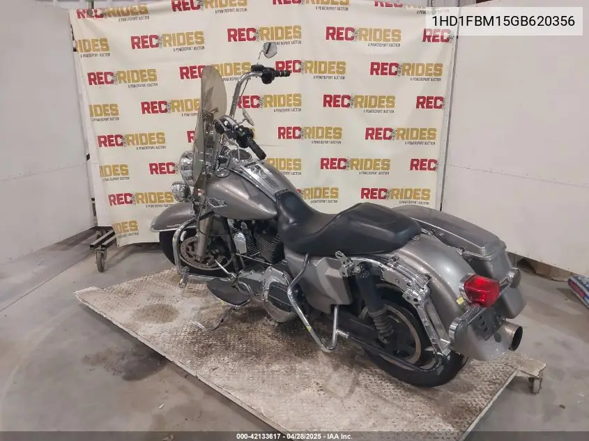 2016 Harley-Davidson Flhr Road King VIN: 1HD1FBM15GB620356 Lot: 42133617