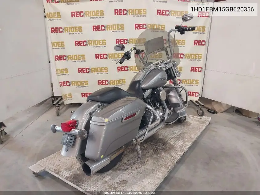 2016 Harley-Davidson Flhr Road King VIN: 1HD1FBM15GB620356 Lot: 42133617