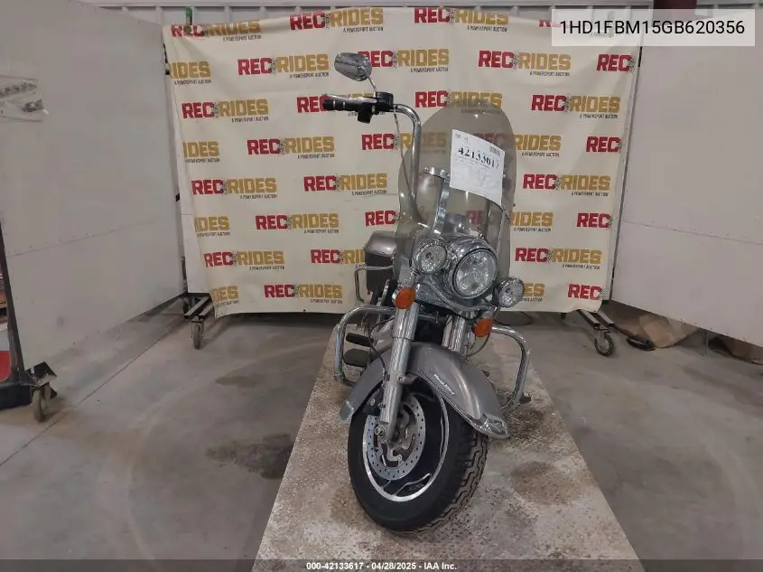 2016 Harley-Davidson Flhr Road King VIN: 1HD1FBM15GB620356 Lot: 42133617