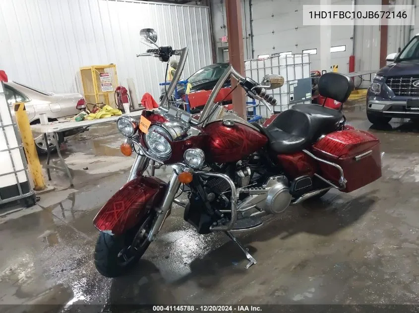 2018 Harley-Davidson Flhr Road King VIN: 1HD1FBC10JB672146 Lot: 41145788