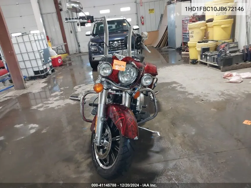 2018 Harley-Davidson Flhr Road King VIN: 1HD1FBC10JB672146 Lot: 41145788