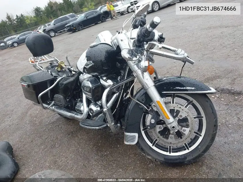 2018 Harley-Davidson Flhr Road King VIN: 1HD1FBC31JB674666 Lot: 41958533