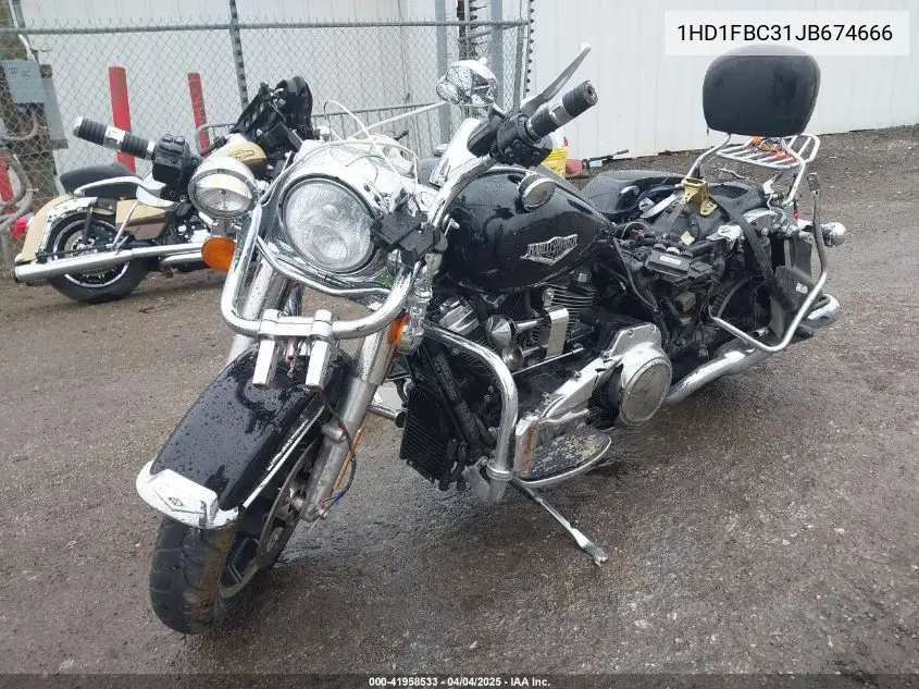 2018 Harley-Davidson Flhr Road King VIN: 1HD1FBC31JB674666 Lot: 41958533