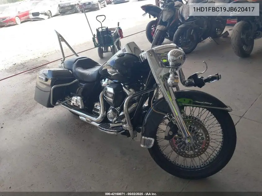 2018 Harley-Davidson Flhr Road King VIN: 1HD1FBC19JB620417 Lot: 42168071