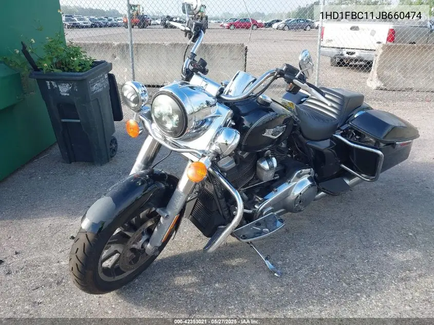 2018 Harley-Davidson Flhr Road King VIN: 1HD1FBC11JB660474 Lot: 42353021