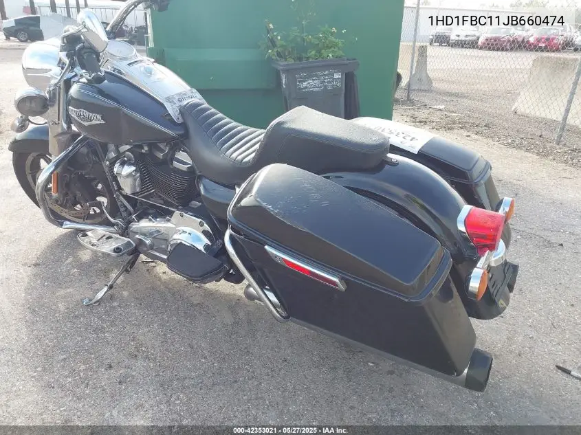 2018 Harley-Davidson Flhr Road King VIN: 1HD1FBC11JB660474 Lot: 42353021