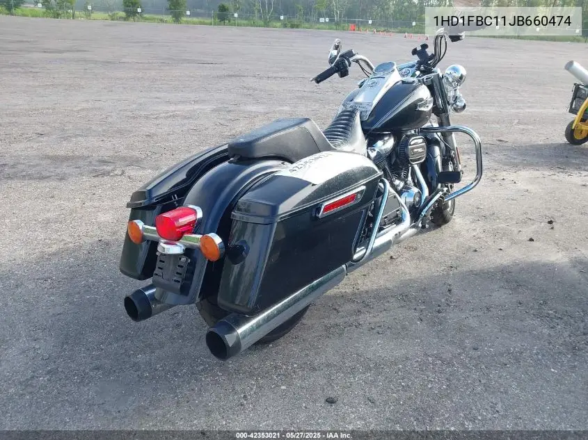 2018 Harley-Davidson Flhr Road King VIN: 1HD1FBC11JB660474 Lot: 42353021