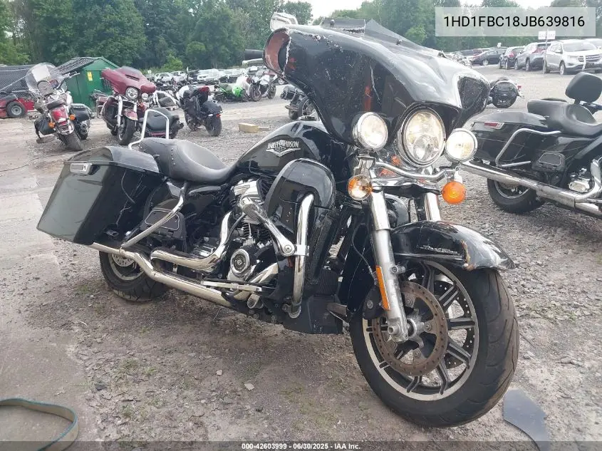 2018 Harley-Davidson Flhr Road King VIN: 1HD1FBC18JB639816 Lot: 42603999