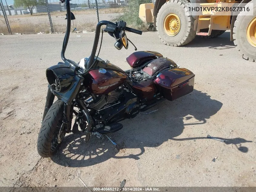 2019 Harley-Davidson Flhrxs VIN: 1HD1KVP32KB627316 Lot: 40565212