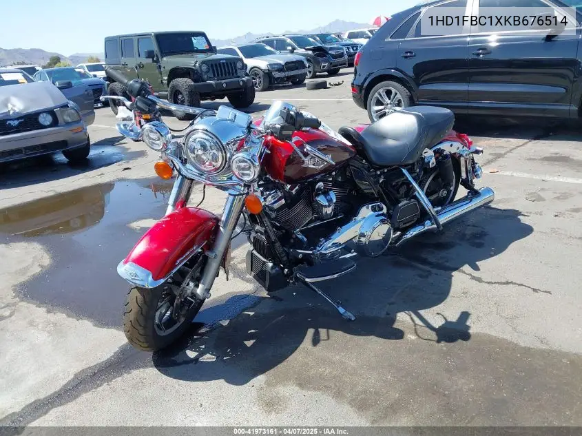 2019 Harley-Davidson Flhr VIN: 1HD1FBC1XKB676514 Lot: 41973161