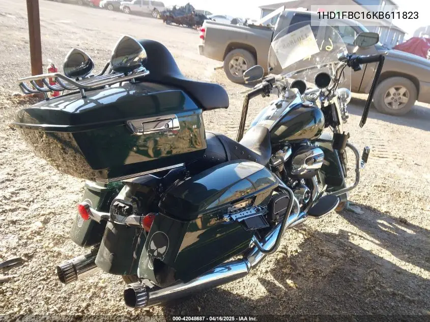 2019 Harley-Davidson Flhr VIN: 1HD1FBC16KB611823 Lot: 42048687