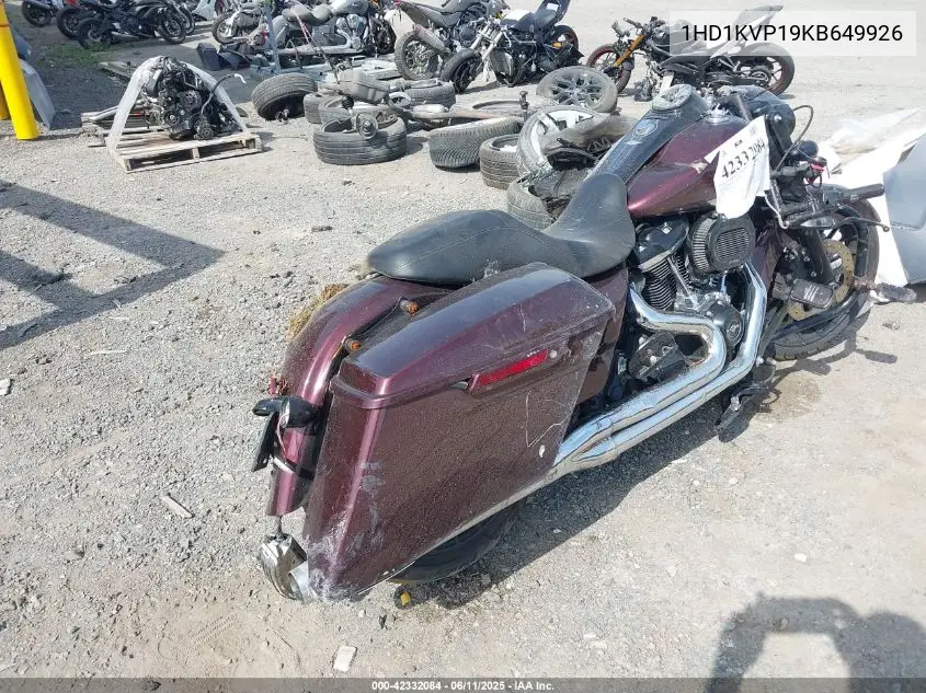 2019 Harley-Davidson Flhrxs VIN: 1HD1KVP19KB649926 Lot: 42332084