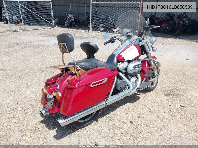 2020 Harley-Davidson Flhr VIN: 1HD1FBC16LB650509 Lot: 41936723