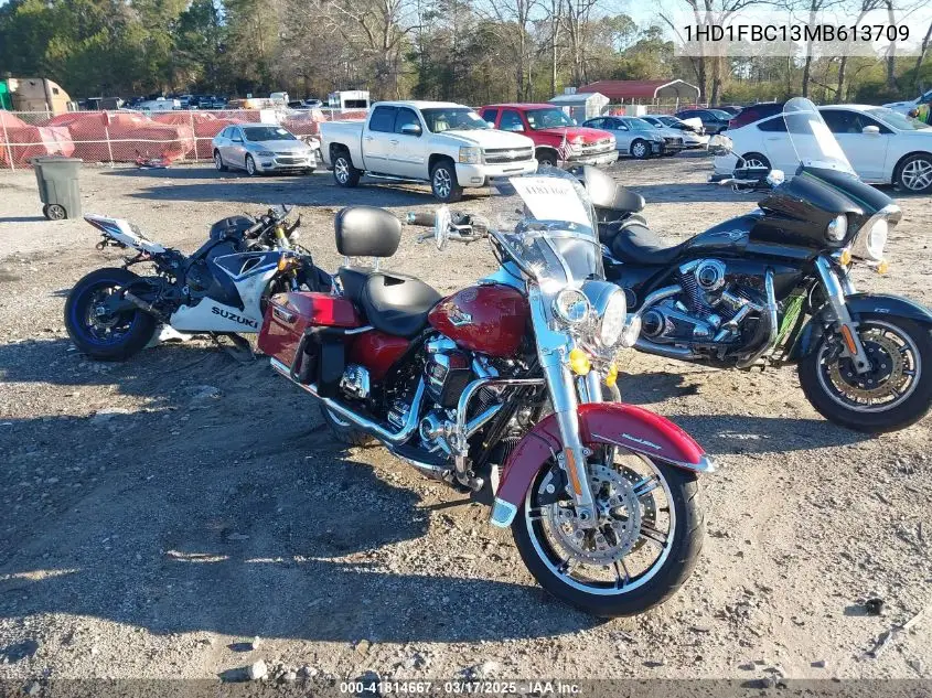 2021 Harley-Davidson Flhr VIN: 1HD1FBC13MB613709 Lot: 41814667