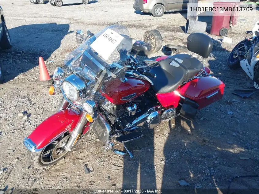 2021 Harley-Davidson Flhr VIN: 1HD1FBC13MB613709 Lot: 41814667
