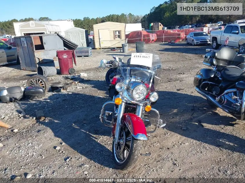 2021 Harley-Davidson Flhr VIN: 1HD1FBC13MB613709 Lot: 41814667