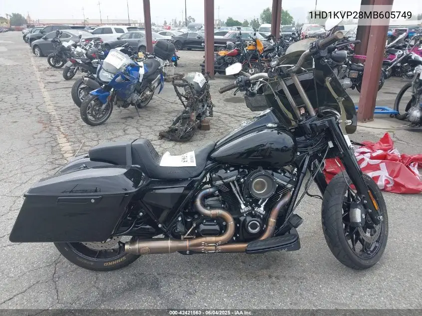 2021 Harley-Davidson Flhrxs VIN: 1HD1KVP28MB605749 Lot: 42421563