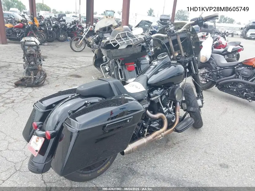 2021 Harley-Davidson Flhrxs VIN: 1HD1KVP28MB605749 Lot: 42421563