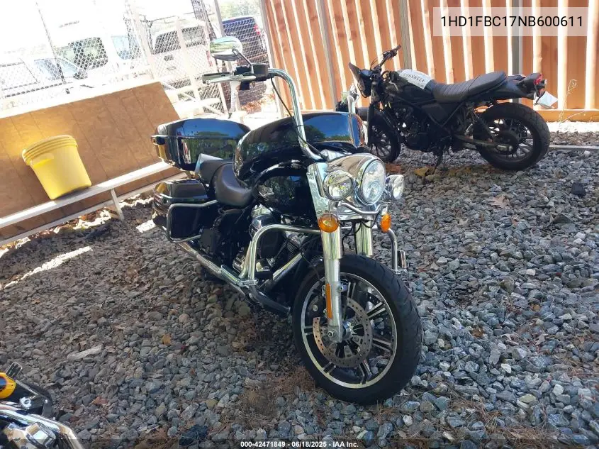 2022 Harley-Davidson Flhr VIN: 1HD1FBC17NB600611 Lot: 42471849