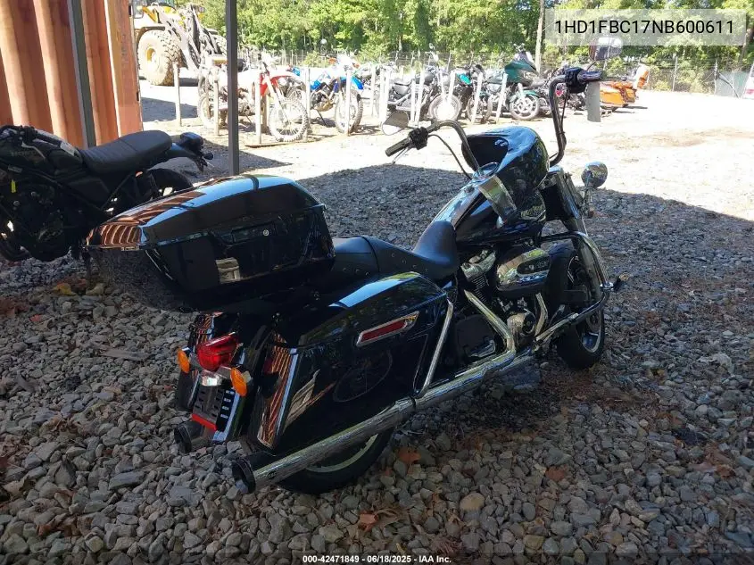 2022 Harley-Davidson Flhr VIN: 1HD1FBC17NB600611 Lot: 42471849
