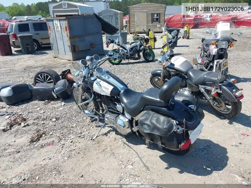 2002 Harley-Davidson Fxstdi VIN: 1HD1JBB172Y023006 Lot: 42063909