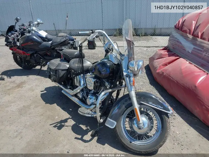 2002 Harley-Davidson Flstc VIN: 1HD1BJY102Y040857 Lot: 42516469