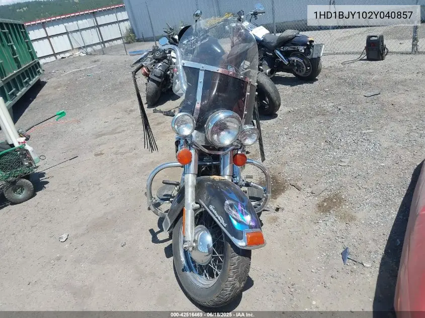 2002 Harley-Davidson Flstc VIN: 1HD1BJY102Y040857 Lot: 42516469