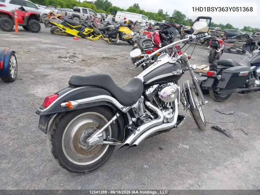 1hd1bsy363y051368 1HD1BSY363Y051368 2003 Harley-Davidson Fxstd
