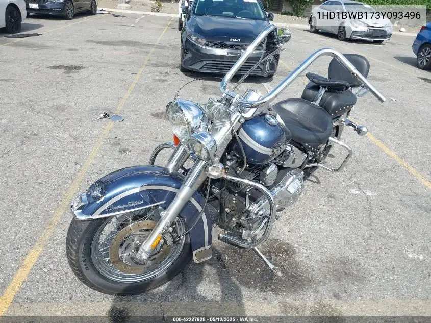 2003 Harley-Davidson Flstci VIN: 1HD1BWB173Y093496 Lot: 42227928