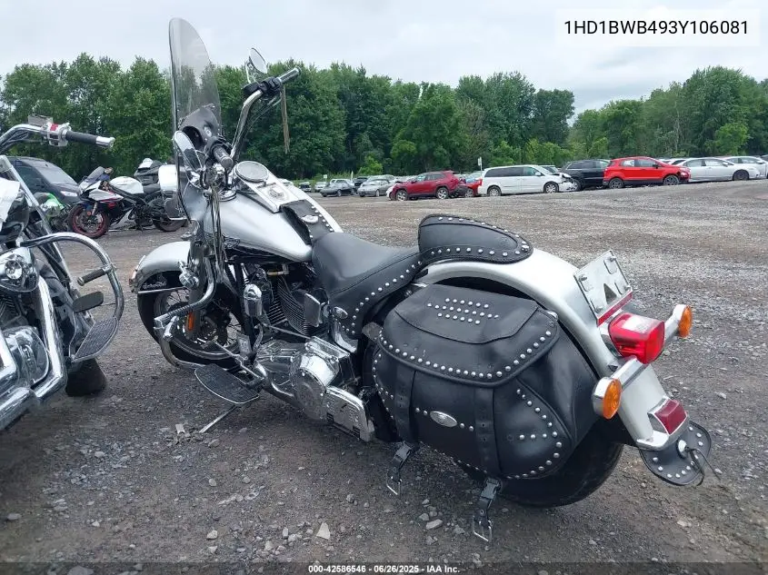 2003 Harley-Davidson Flstci Anniversary VIN: 1HD1BWB493Y106081 Lot: 42586546