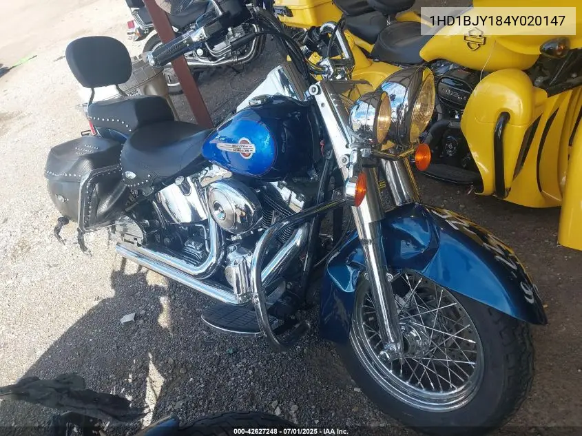 2004 Harley-Davidson Flstc VIN: 1HD1BJY184Y020147 Lot: 42627248