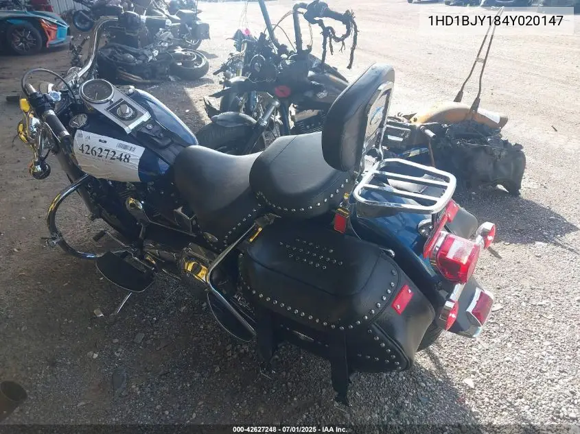 2004 Harley-Davidson Flstc VIN: 1HD1BJY184Y020147 Lot: 42627248
