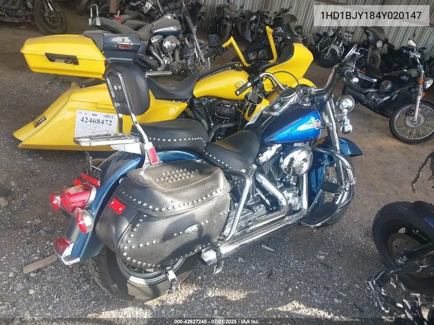 2004 Harley-Davidson Flstc VIN: 1HD1BJY184Y020147 Lot: 42627248