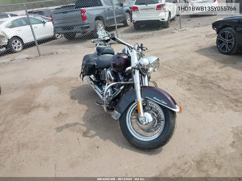 2005 Harley-Davidson Flstci VIN: 1HD1BWB135Y055766 Lot: 42481495