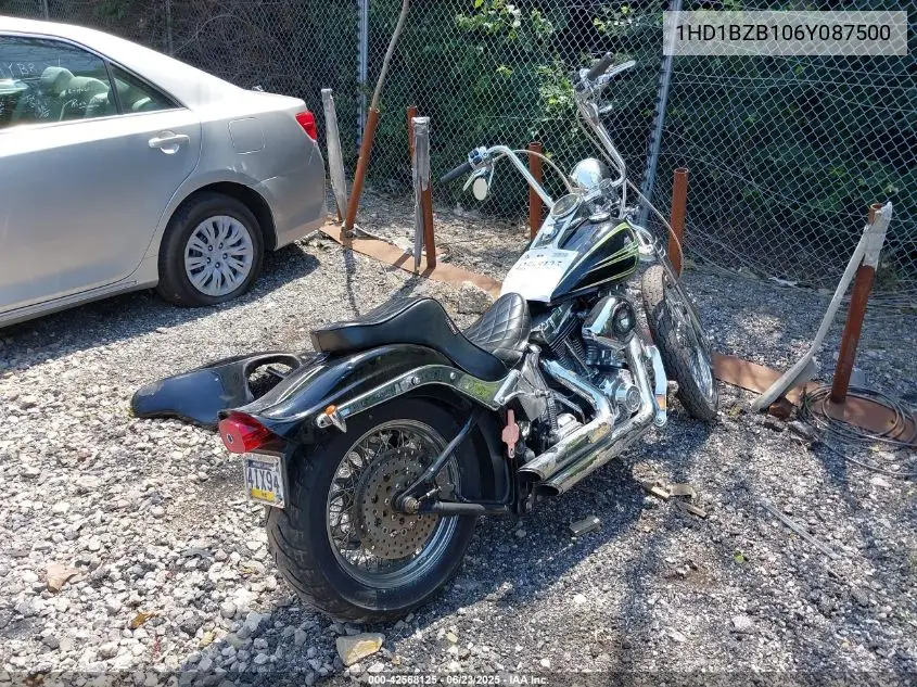 2006 Harley-Davidson Fxstsi VIN: 1HD1BZB106Y087500 Lot: 42568125