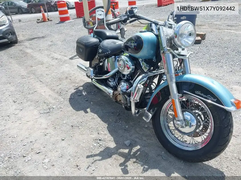 2007 Harley-Davidson Flstc VIN: 1HD1BW51X7Y092442 Lot: 42167841