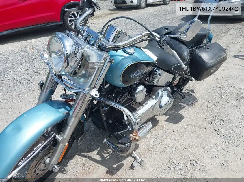 2007 Harley-Davidson Flstc VIN: 1HD1BW51X7Y092442 Lot: 42167841
