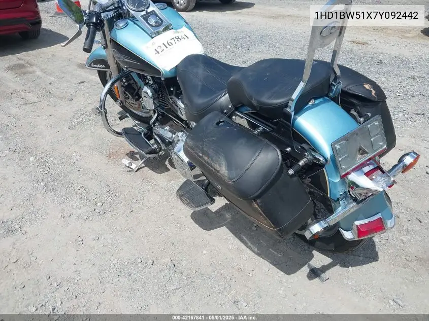 2007 Harley-Davidson Flstc VIN: 1HD1BW51X7Y092442 Lot: 42167841
