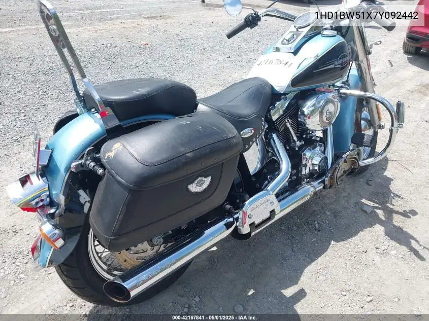 2007 Harley-Davidson Flstc VIN: 1HD1BW51X7Y092442 Lot: 42167841