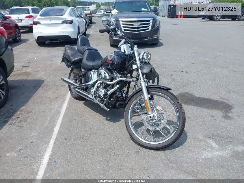 2007 Harley-Davidson Fxst Custom VIN: 1HD1JL5127Y012326 Lot: 42564611