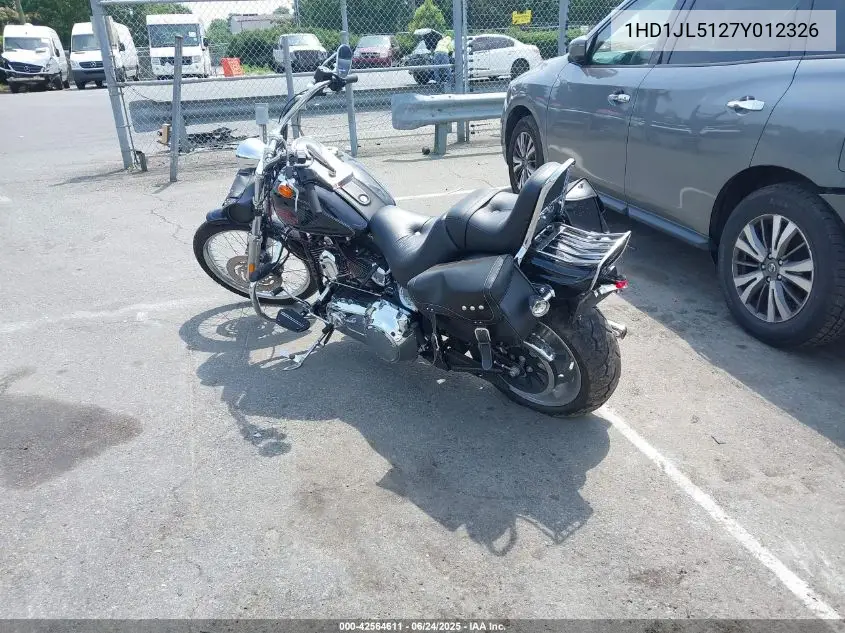 2007 Harley-Davidson Fxst Custom VIN: 1HD1JL5127Y012326 Lot: 42564611