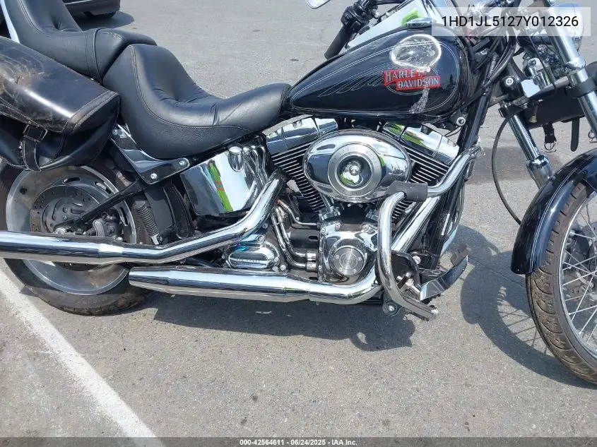 2007 Harley-Davidson Fxst Custom VIN: 1HD1JL5127Y012326 Lot: 42564611
