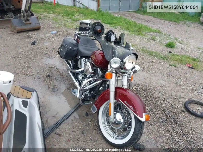 2008 Harley-Davidson Flstc VIN: 5HD1BW5158Y044664 Lot: 12328220