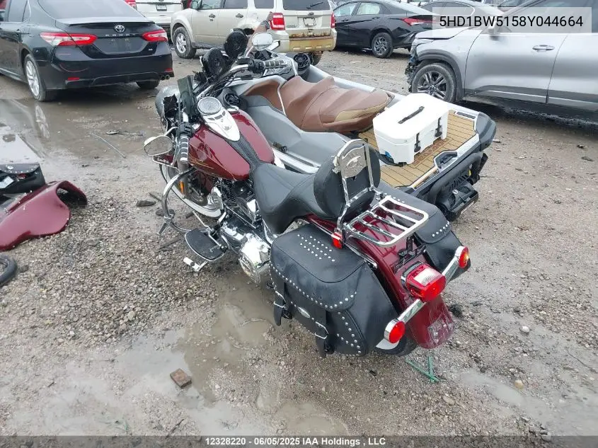 2008 Harley-Davidson Flstc VIN: 5HD1BW5158Y044664 Lot: 12328220