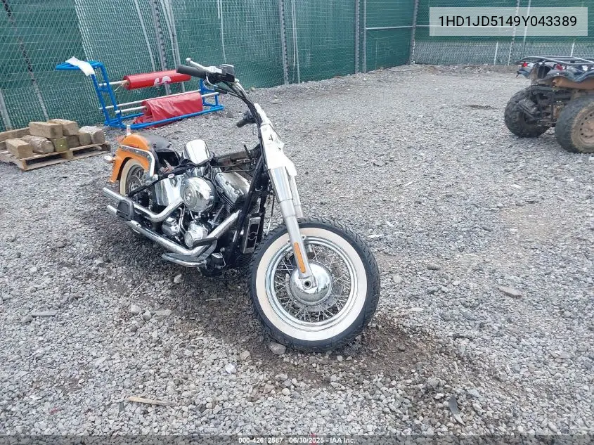 2009 Harley-Davidson Flstn VIN: 1HD1JD5149Y043389 Lot: 42612587