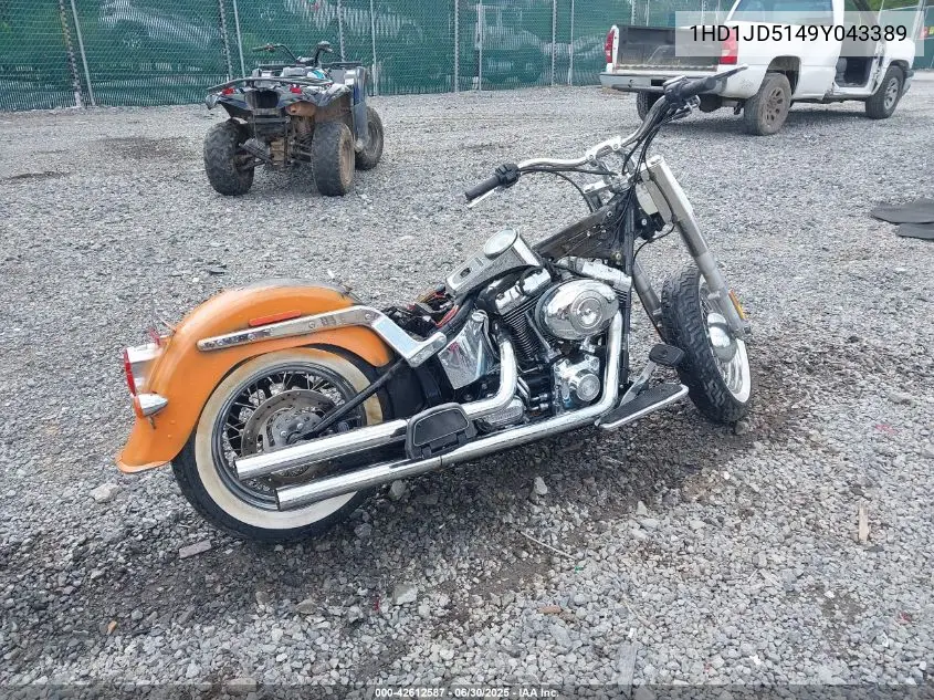 2009 Harley-Davidson Flstn VIN: 1HD1JD5149Y043389 Lot: 42612587