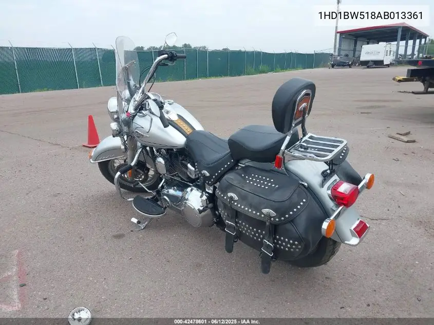 2010 Harley-Davidson Flstc VIN: 1HD1BW518AB013361 Lot: 42478601
