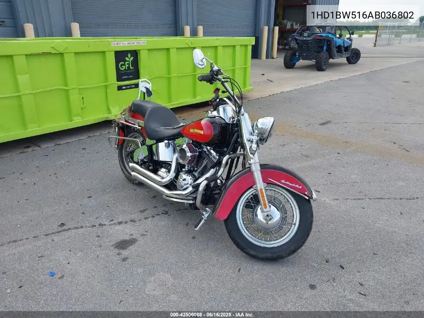 2010 Harley-Davidson Flstc VIN: 1HD1BW516AB036802 Lot: 42506088