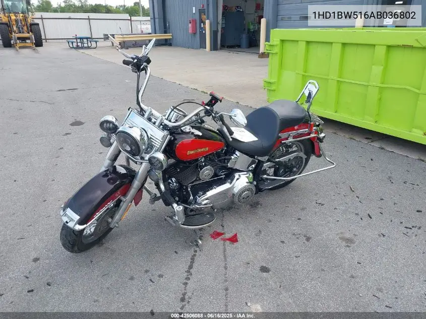 2010 Harley-Davidson Flstc VIN: 1HD1BW516AB036802 Lot: 42506088